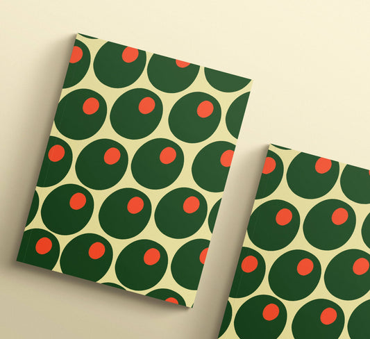 Retro Olive Lined Journal