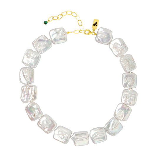 aurora pearl choker necklace