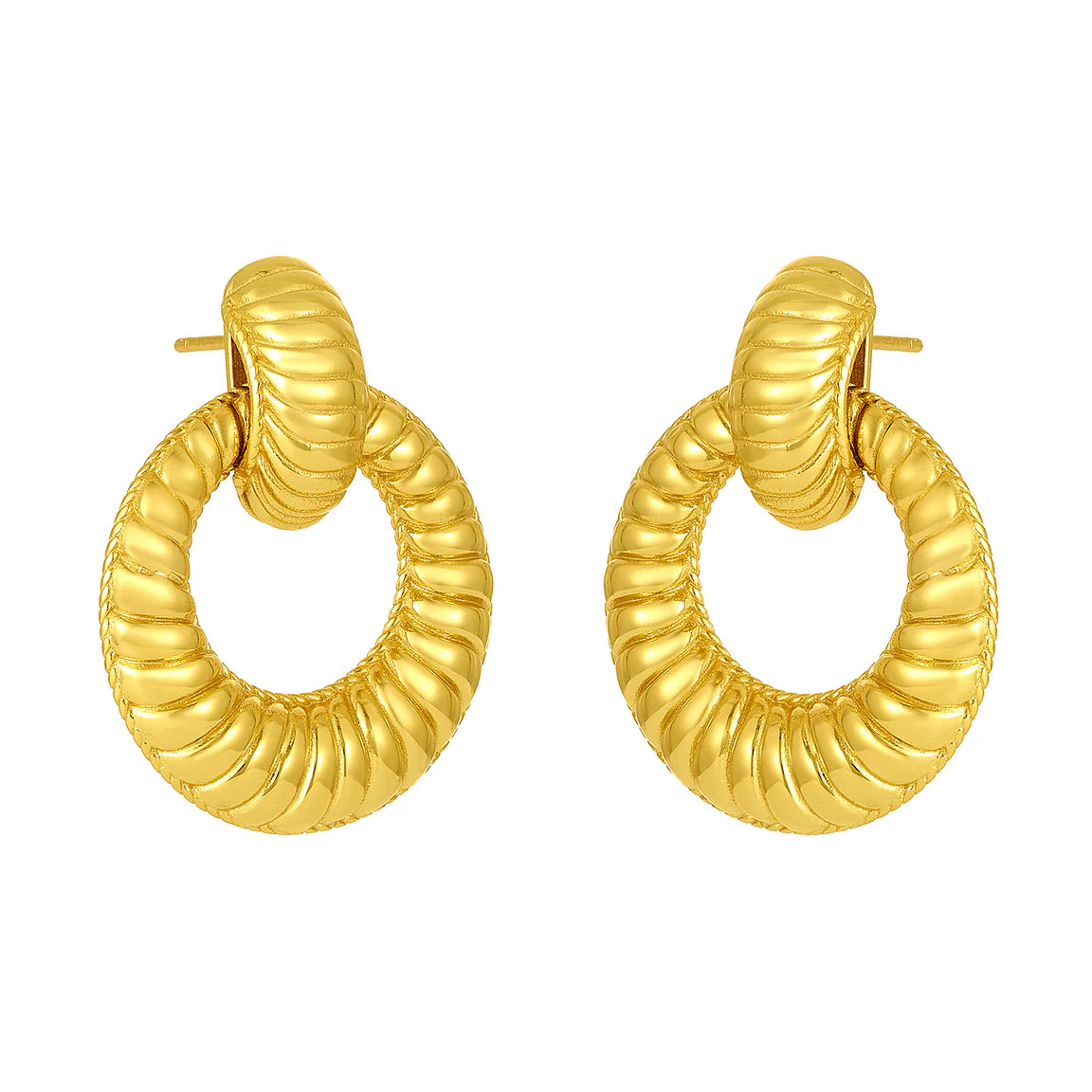 della earrings gold