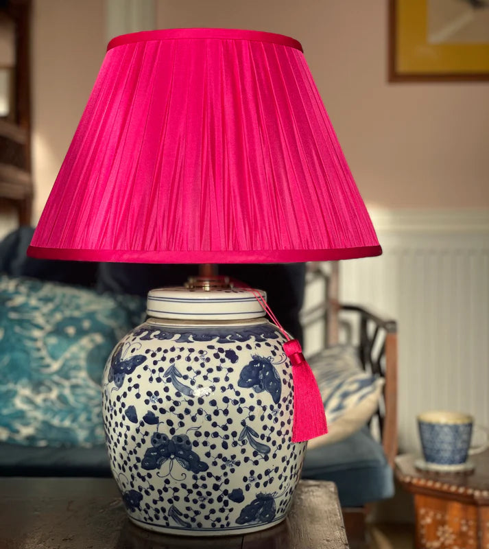 Butterfly Polkadot Ginger Jar Lamp
