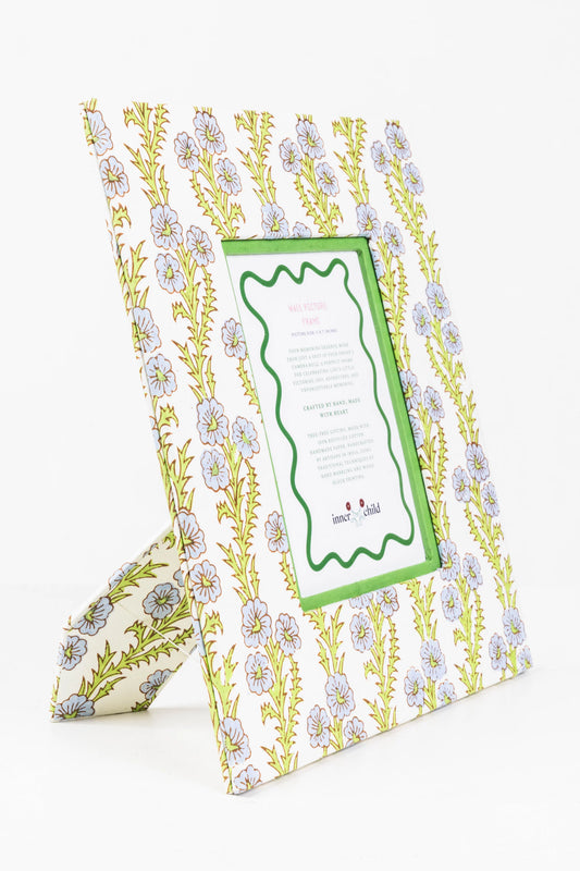 Large Wall Picture Frame in Forget Me Not Blue, 5x7 - Inner Child