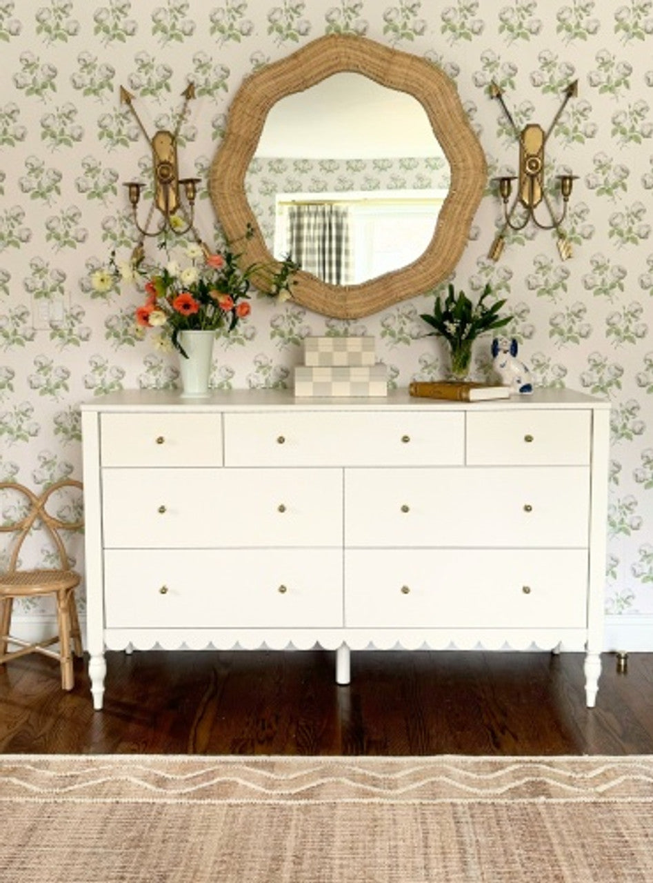 Cooper Classics & Erin Gates - Scalloped Linden Round Wall Mirror