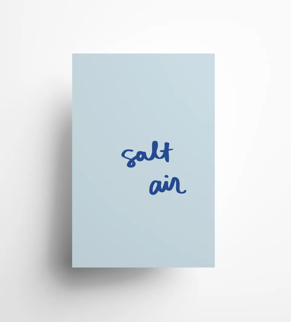 Hadhawk Design - Salt Air - 8.5 x 11 - Pale Blue