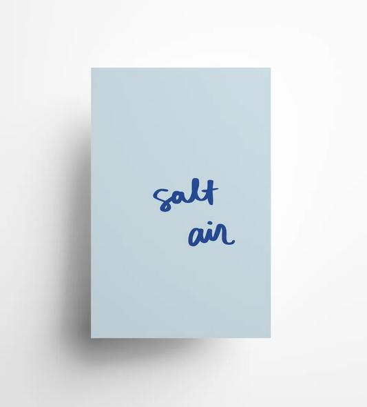 Hadhawk Design - Salt Air - 8.5 x 11 - Pale Blue