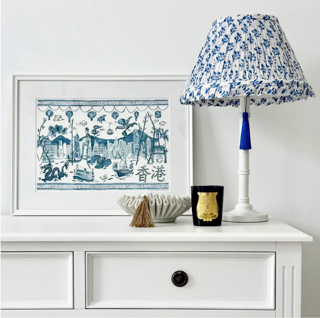 Gardenia Frill Lamp Shade - The Ginger Jar Lamp Co.