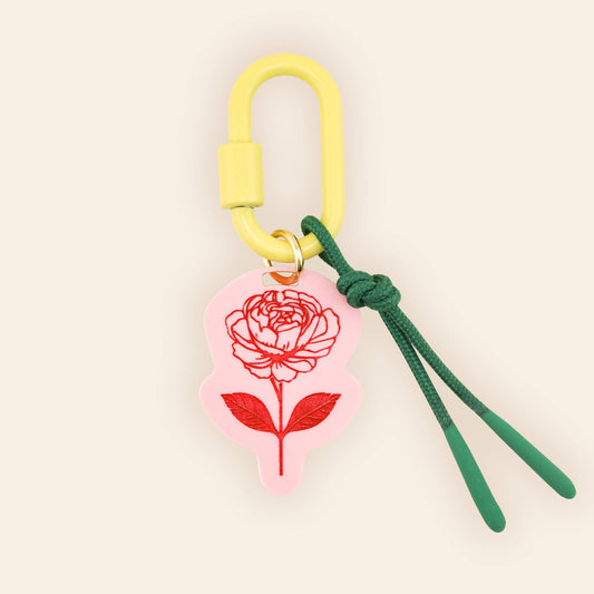 Peony Bag Charm
