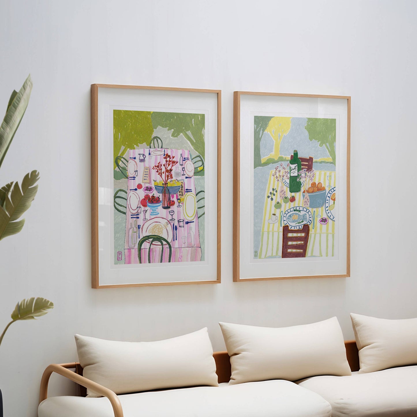 "Dining in Pink", Giclée Fine Art Print