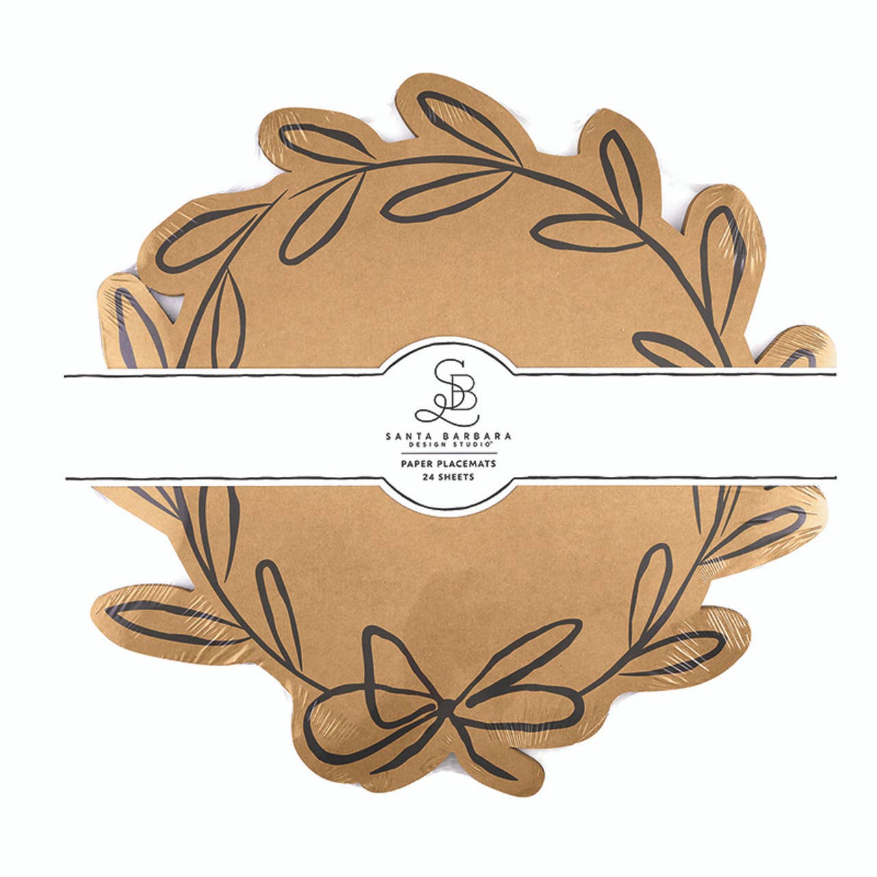 Holiday Wreath Kraft Paper Placemats