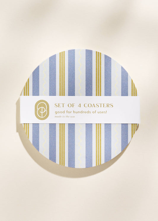 Squiggle Stripes Coaster - Set of 4