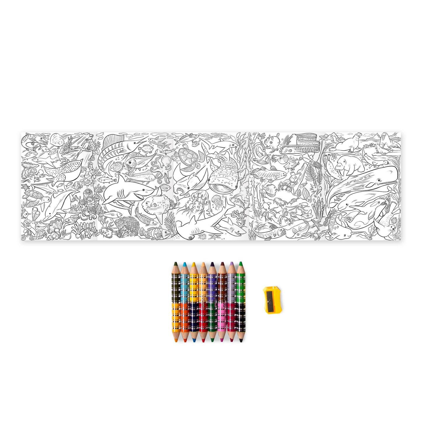 Under the Sea Biggie Pencils with Mini Mural Bundle