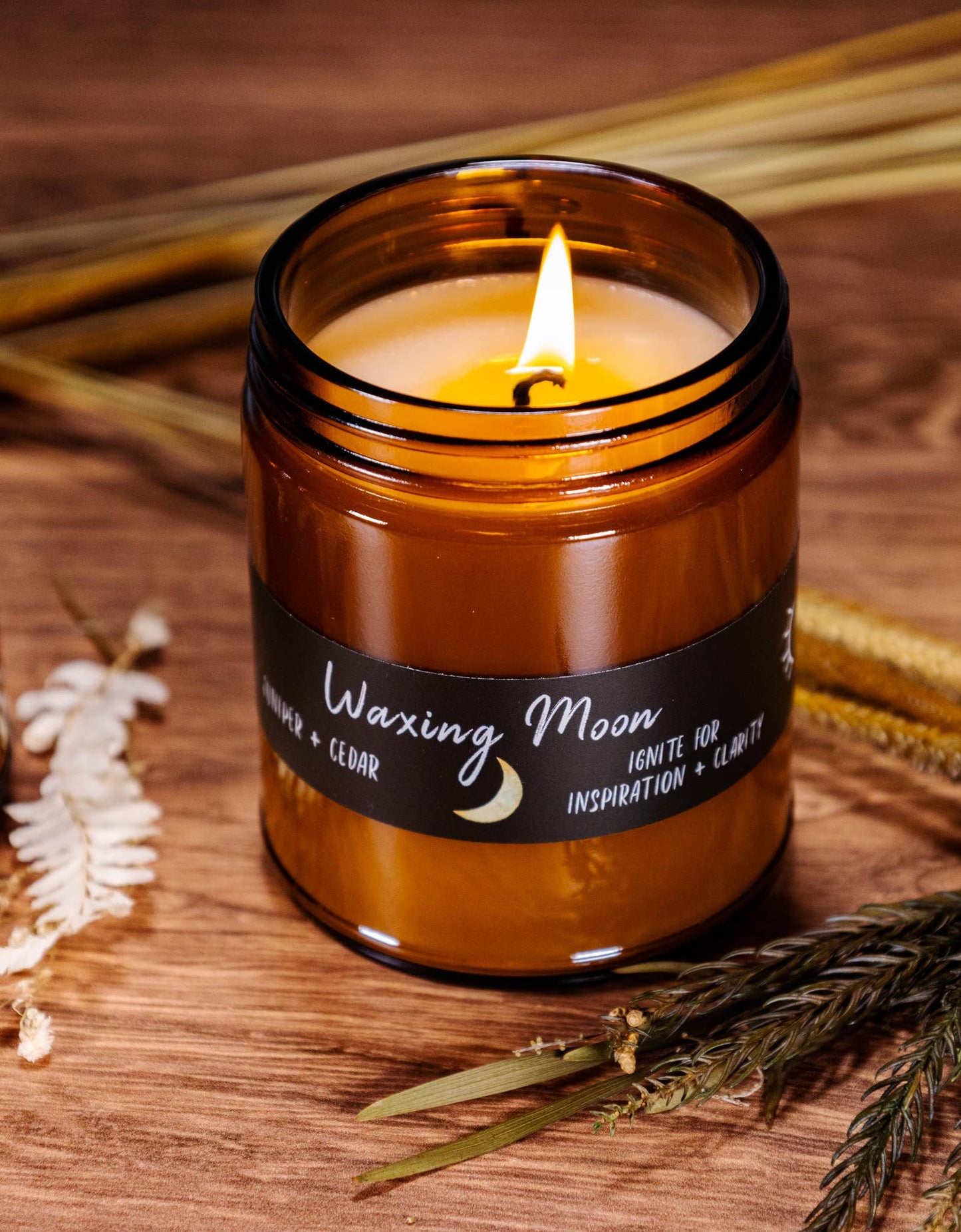 Waxing Moon Candle // Moon Phase Candle // Soy Wax Candle