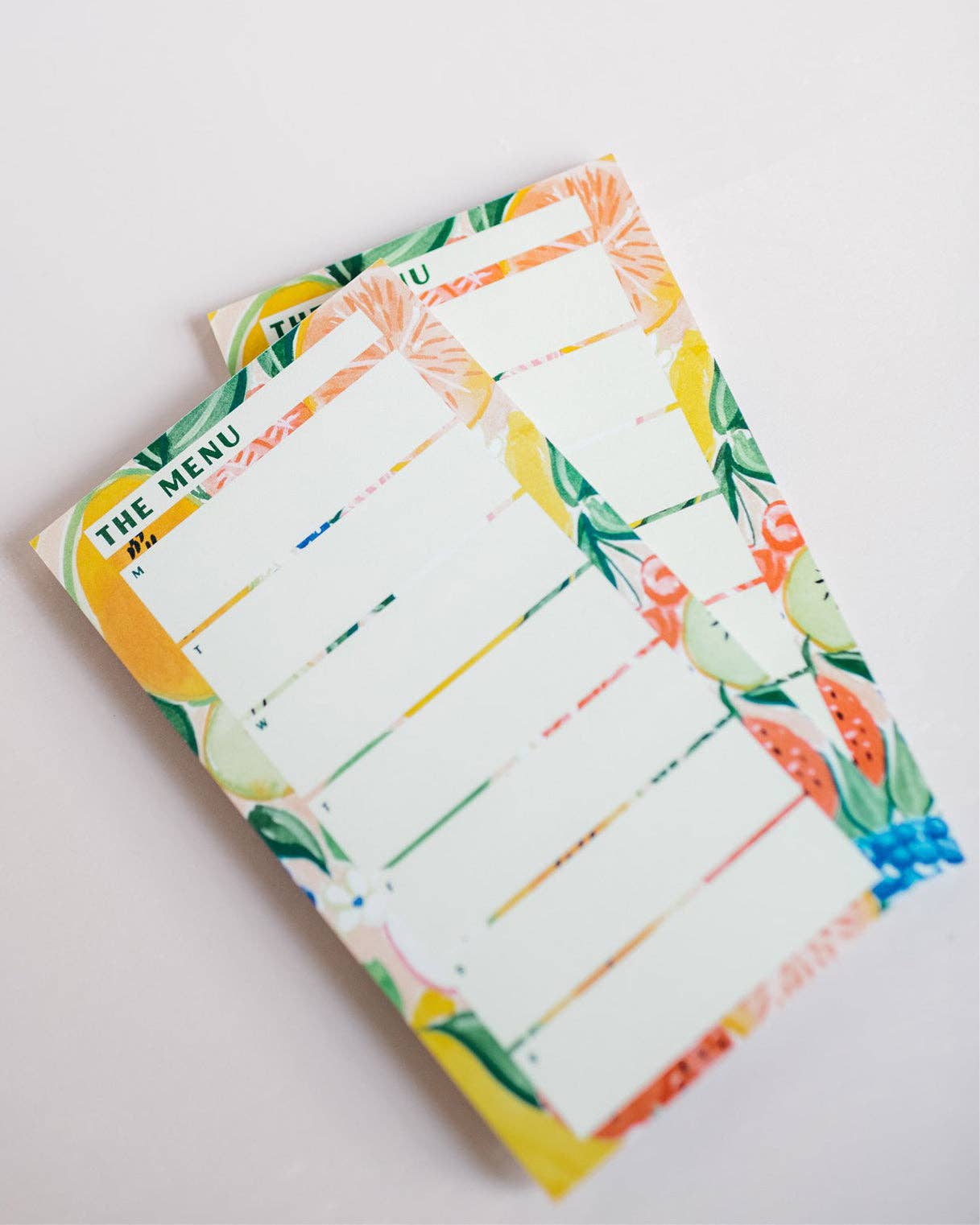 Tropical Fruits Weekly Meal Plan Menu Notepad With Magnet