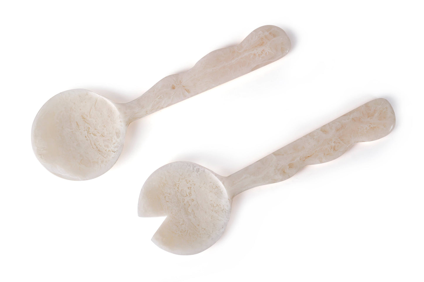 Resin Salad Server-Vanilla  (Set of 2)