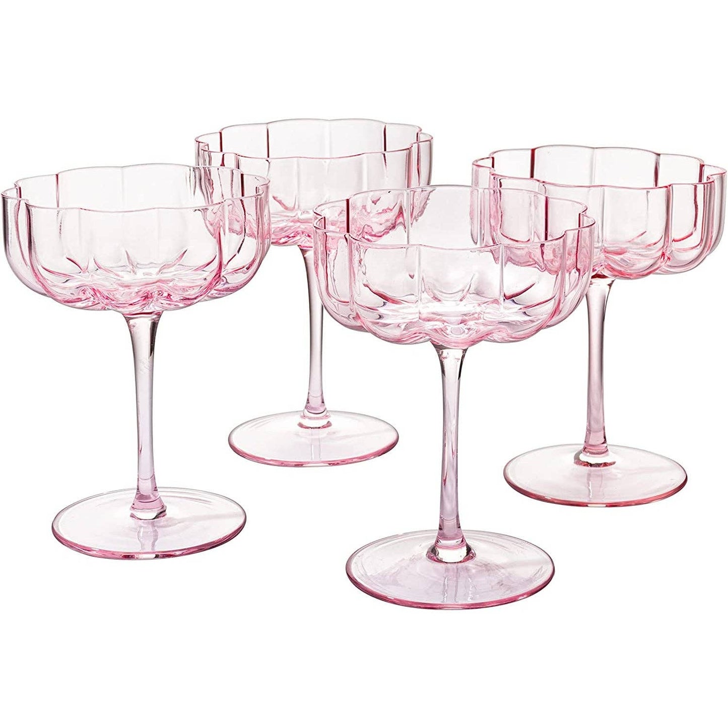 Elegant Flower Champagne & Cocktail Coupes