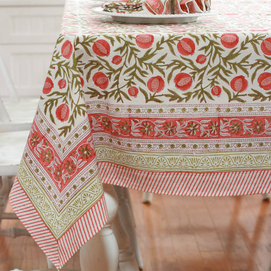 Pacific & Rose Tablecloth - Pomegranate Red