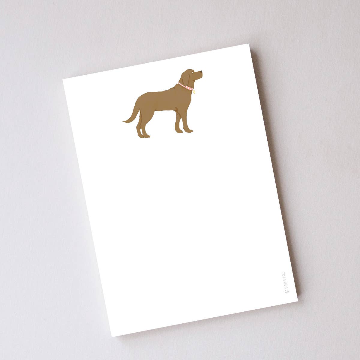 Chocolate Pup Notepad - Sara Fitz