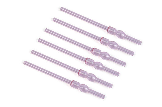 Reusable Glass Straw - Pink