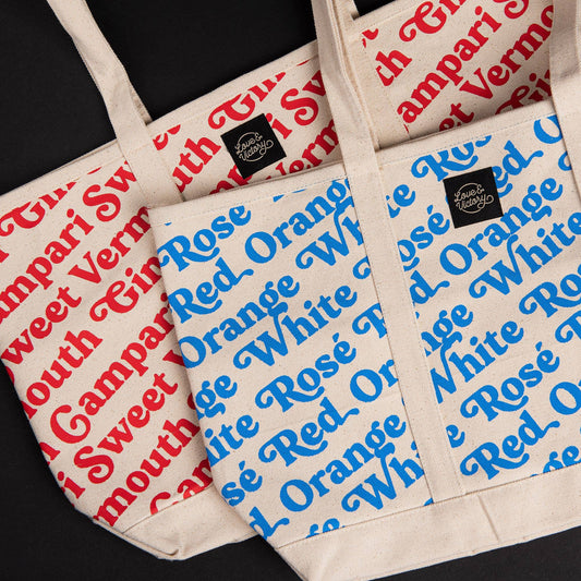 Wine Bottle Canvas Tote