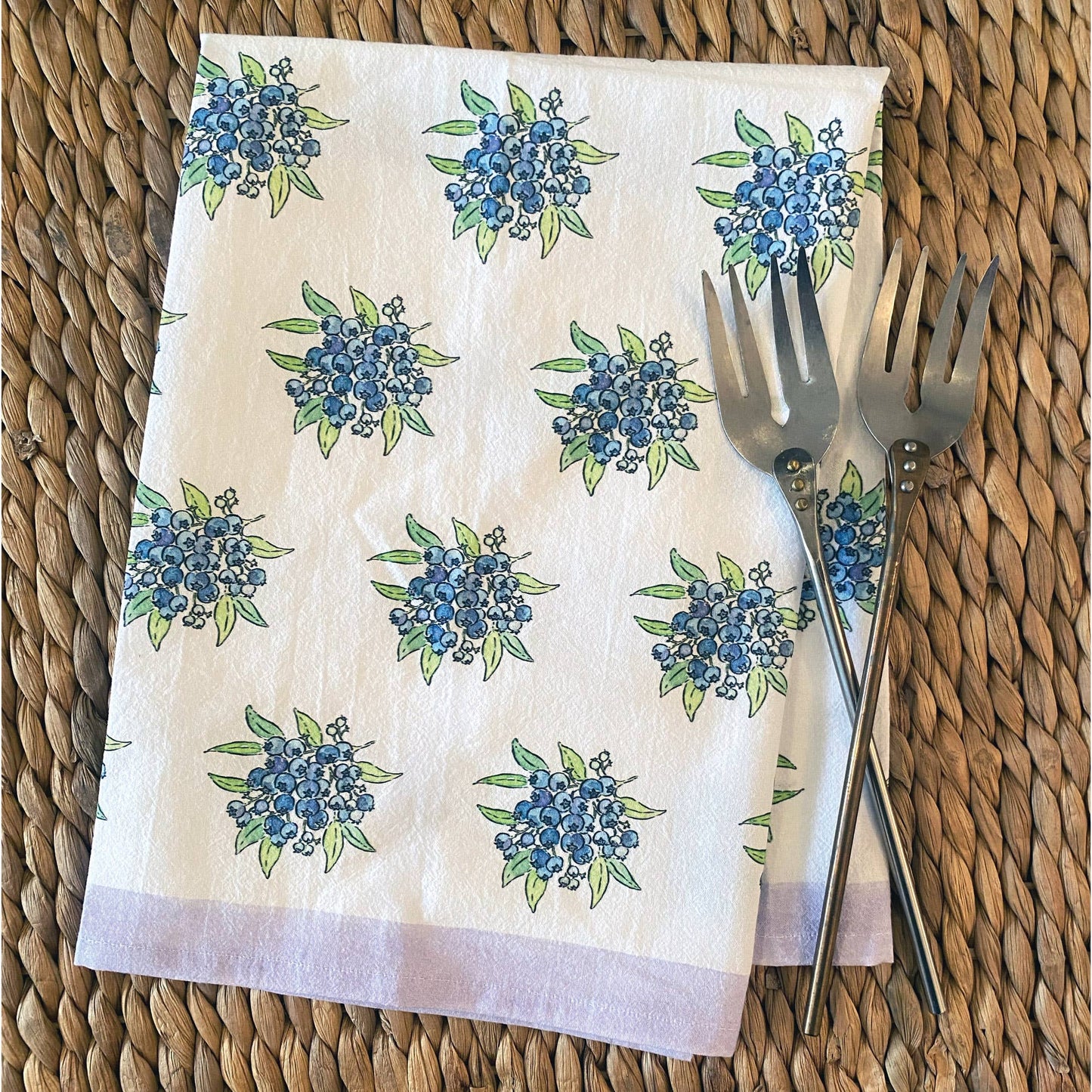 Wild Blueberries – Tea Towel