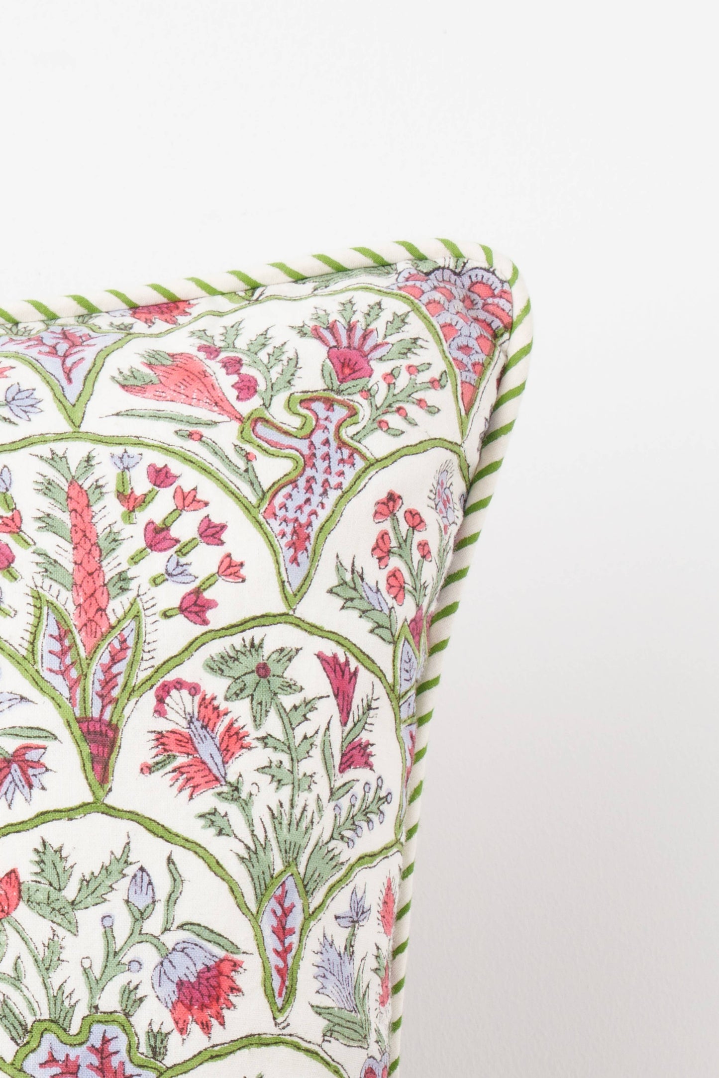 Pink Arch Blockprint Pillow 20x20