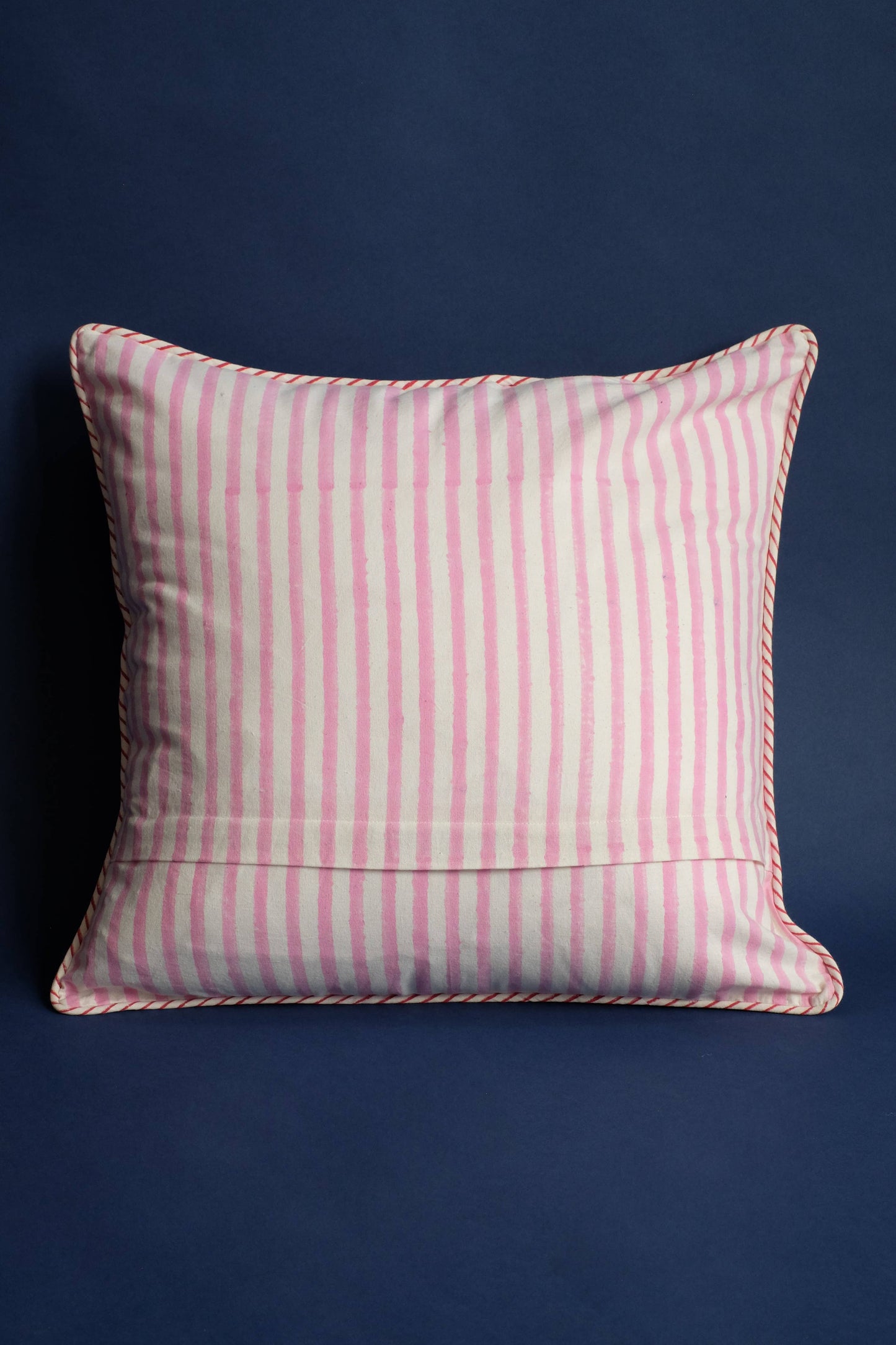 Pink Hydrangea Blockprint Pillow 18x18
