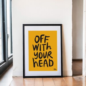 Hadhawk Design Art Print - 8.5 x 11 - Off with your head