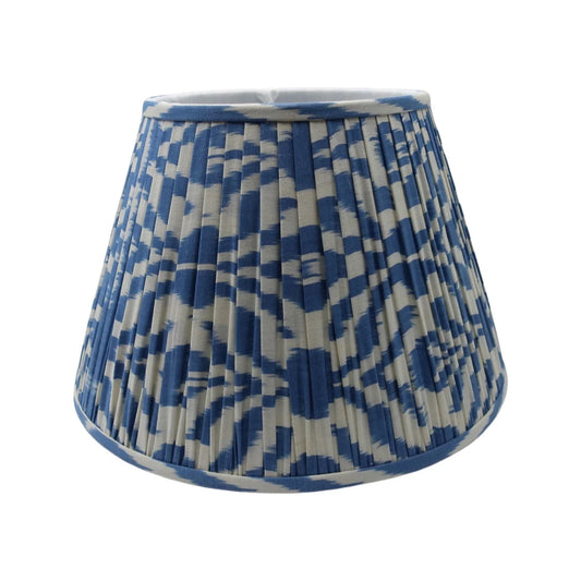 Cobalt XL Silk Ikat Lamp Shade